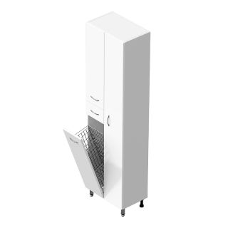 Пенал напольный Onika Модерн 405209 с бельевой корзиной 52 см белый